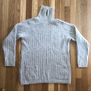 Vintage Angora and Wool Turtleneck Sweater